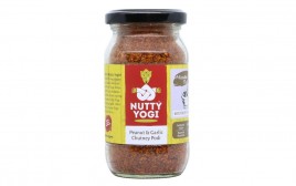 Nutty Yogi Peanut & Garlic Chutney Podi  Glass Jar  125 grams